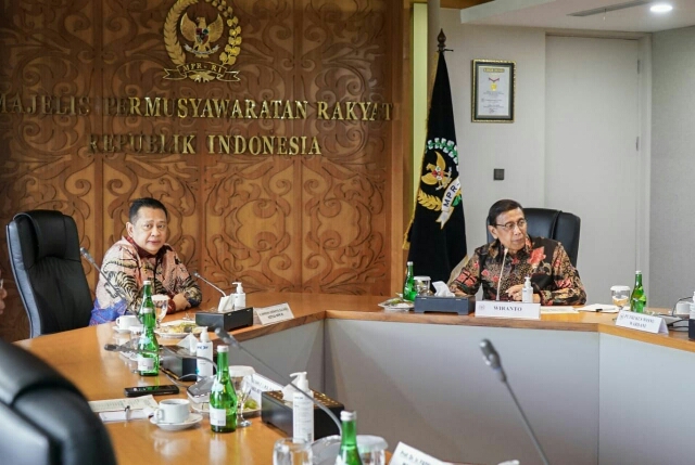 Ketua MPR RI Bamsoet Bahas Isu Strategis Bersama Watimpres
