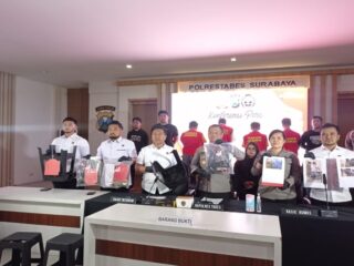 Polrestabes Surabaya Amankan Pelaku Kericuhan Pengeroyokan