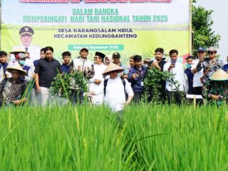 Bupati Banyumas Resmikan Gerakan Pertanian Ramah Lingkungan (GERAMLING)